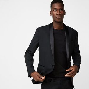 NWT EXPRESS Black Tuxedo Jacket, Slim 36S